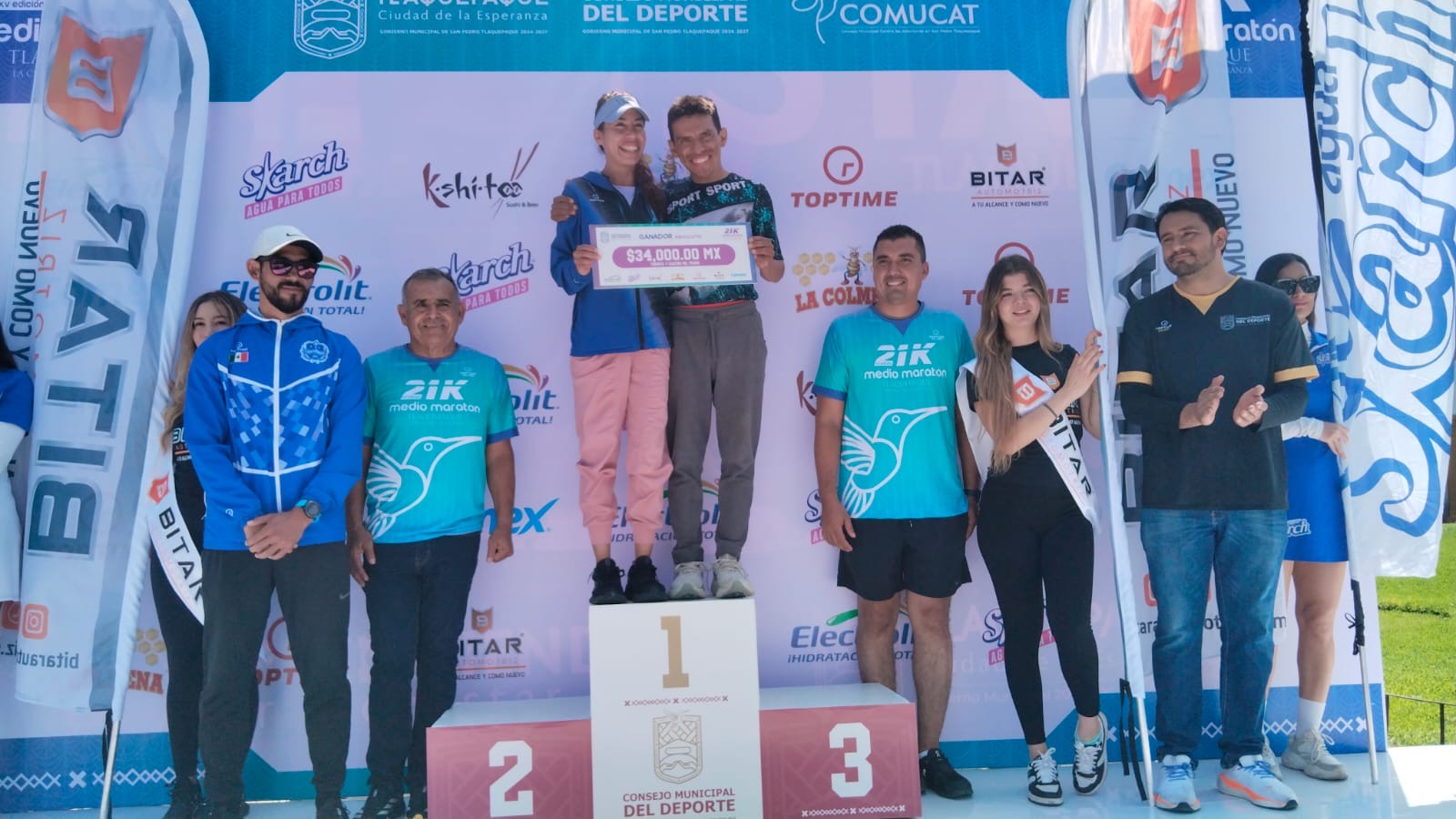 HERMANOS OROPEZA VÁZQUEZ GANADORES DE LA XV MEDIO MARATÓN DE SAN PEDRO TLAQUEPAQUE