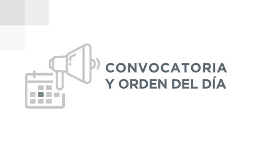 Convocatoria y orden del día